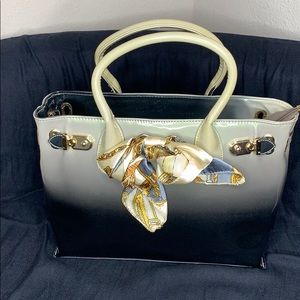 NWOT Patent Bag with Bow